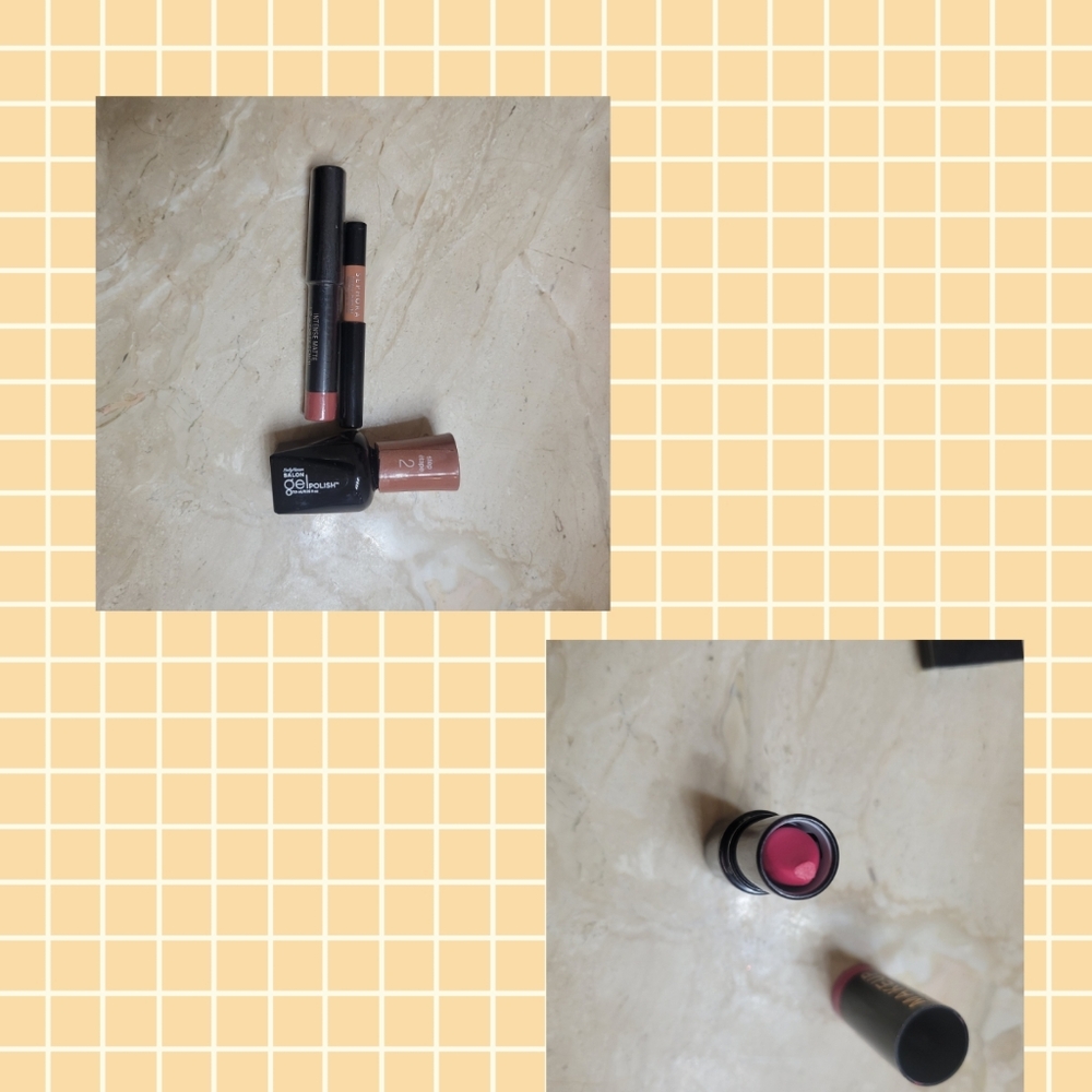 Makeup Lot- Lipstick, lip liner, eye contour, gel nail polish
